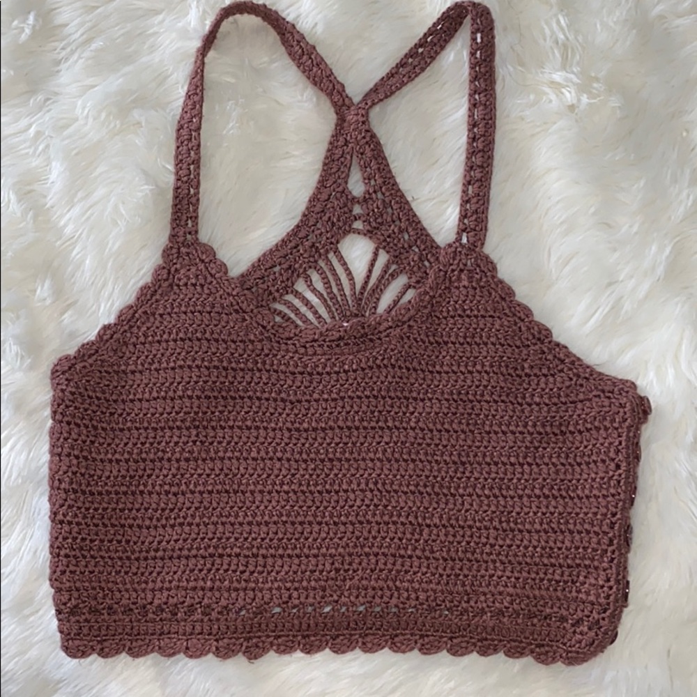 Knit crop top
